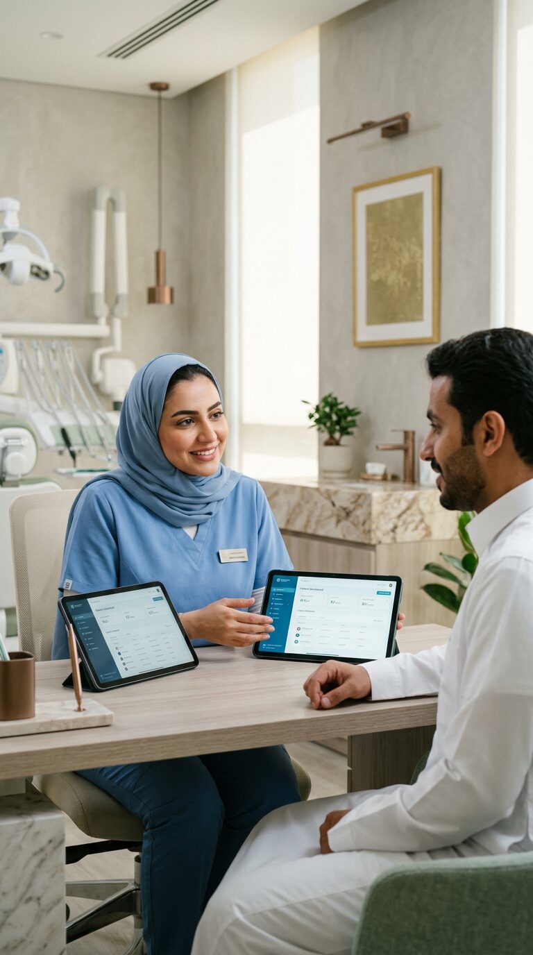 Doctor giving full attention to patient
